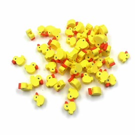 100 Pcs Polymer Clay Beads Heishi Spacer Beads Supplies (Duck)