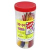 OHM_CAS300P 04-3325 Cable Ties Lock Ties 300/4/5.9 inches (100/150/200 mm), 5 Colors Set