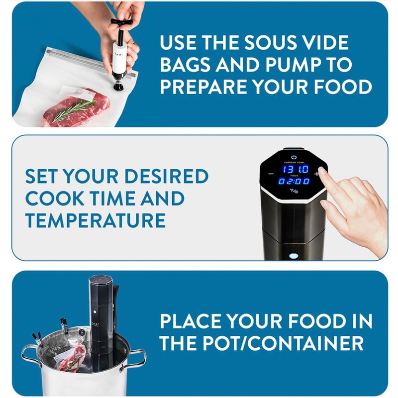 Yedi Infinity Sous Vide Cooker, Powered by Octcision Technology, Deluxe