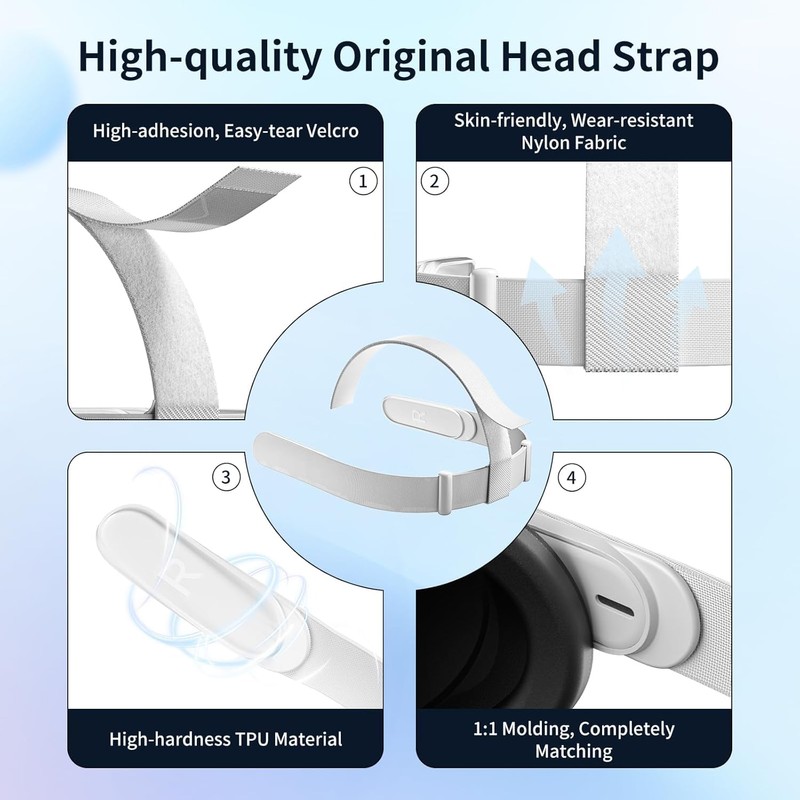 Original Head Strap for Oculus Quest 2 Headset, Compatible with