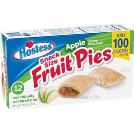HOSTESS Snack Size Apples Fruit Pies, 12 Count per Box, 12 oz (4 Boxes)