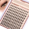 Focipeysa Natural Look Lash Clusters Wispy Cluster Eyelash Extensions 10-16mm