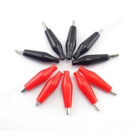 Alligator Clip Wire Connector & Tester for DIY Painting DIY Medium Black BL11982 100ea