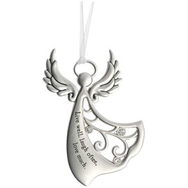 Ganz Angels by Your Side Ornament - Live Well, Laugh Often, Love Much.