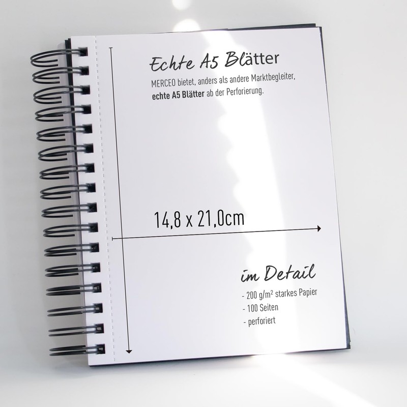 Sketchbook A5 200 g/m² thick paper spiral binding - sketch