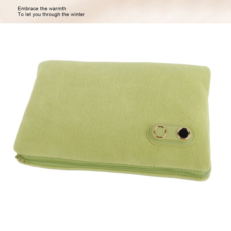 Hand Warmer Bag Green Electric Heating Pouch USB Powered 3