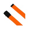 CTM Adjustable 1.25 Inch Wide Neon Fabric Web Belt, Orange