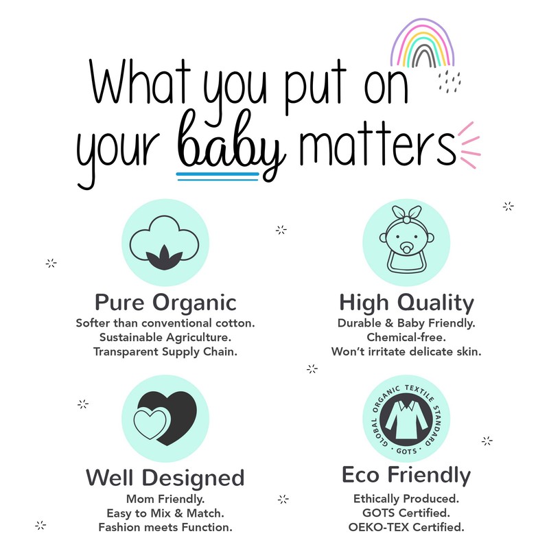 Lamaze Baby Unisex Organic Essentials 2 Pack Pants,Gray Stripe,9M