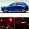 LEDpartsNow Interior LED Lights Replacement for 2013-2019 Mazda CX-5 CX5 Accessories Package Kit (9 Bulbs), RED