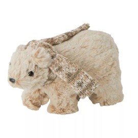 Unbranded Package of 2 Small 6" Walking Polar Bears with Scarf