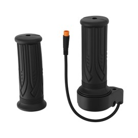eMagTech Electric Bike Full Twist Throttle 3Pin Left Right Hand Throttle 12-72V Compatible with KT Waterproof Controllers, 230mm