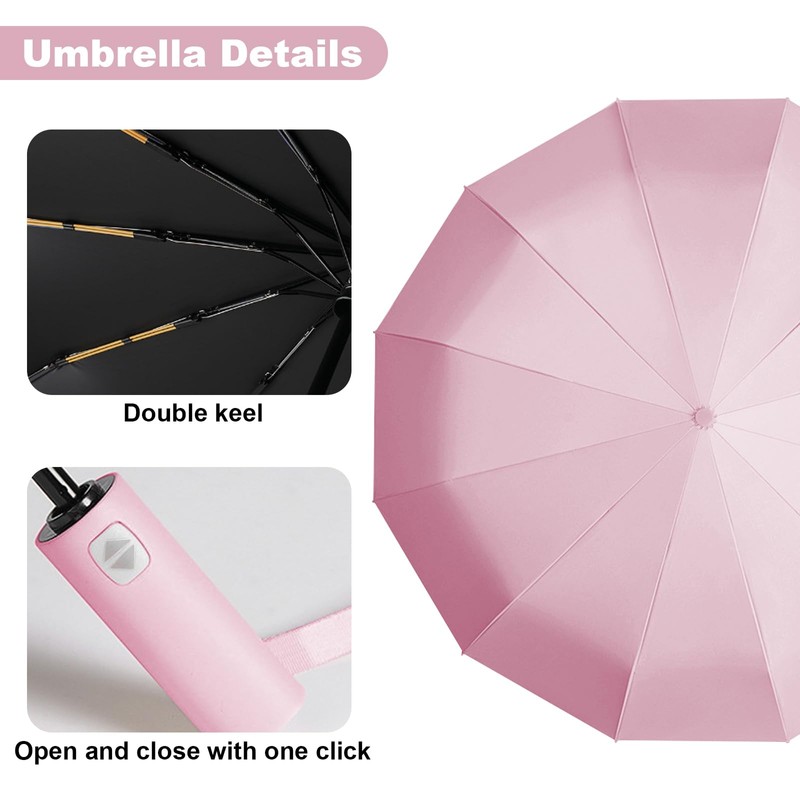 Wydexint Umbrella, Automatic Umbrella, Pocket Umbrella, Automatic Stormproof, Automatic Open