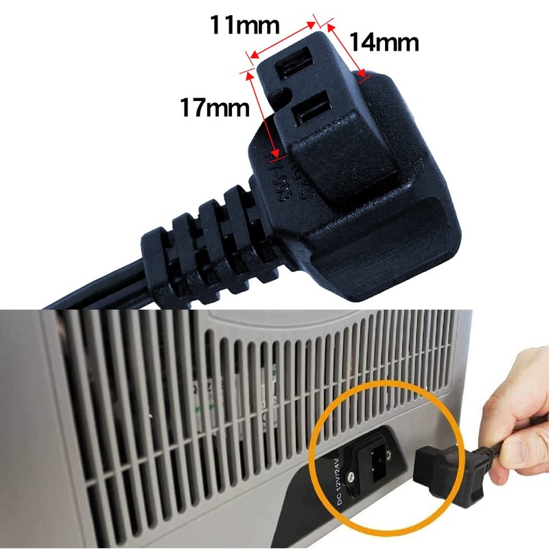 Car Refrigerator Universal AC Adapter AC Cord AC 100V-240V 6A