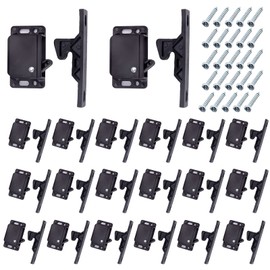 Merkaunis 20 Pack RV Drawer Latch/Cabinet Door Latch, Grabber Catches 10 LB Pull Force RV Drawer Latches and Catches, Push Close Cabinet Latch with Mounting Screw, Ideal for RV, Camper, Home, Office