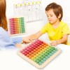 Wooden 9*9 Multiplication Table Board Counting Blocks Math Learning Toys