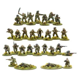 Warlord 402013101 Bolt Action US Airborne Paratroopers 1:56 WWII Military Wargaming Figures Plastic Model Kit