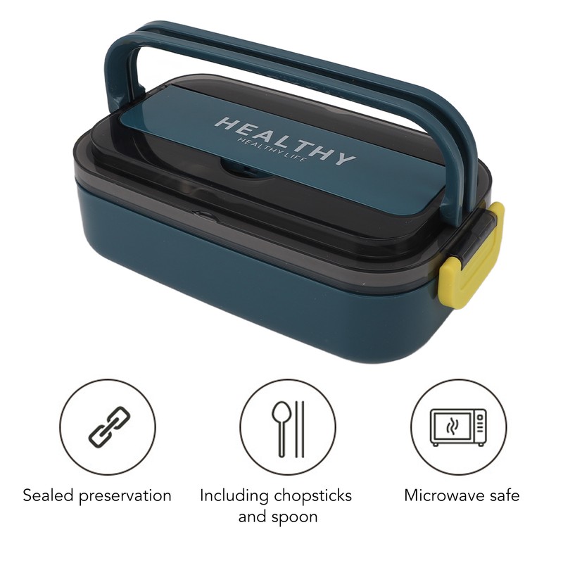 Bento Lunch Box 316 Stainless Steel 700ml Capacity Leakproof Microwave