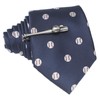 MENDEPOT Men Necktie Matching Tie Bar Set Fancy Animal Sports