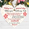 Mr and Mrs Wedding Gift Acrylic Heart Plaque - Bride
