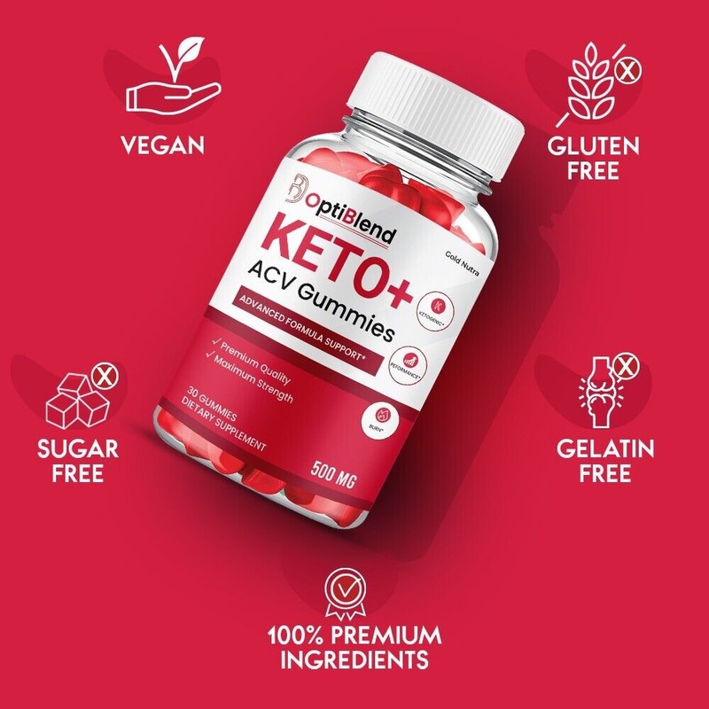 OptiBlend Keto ACV Gummies, Max Strength Formula, Opti Blend Keto