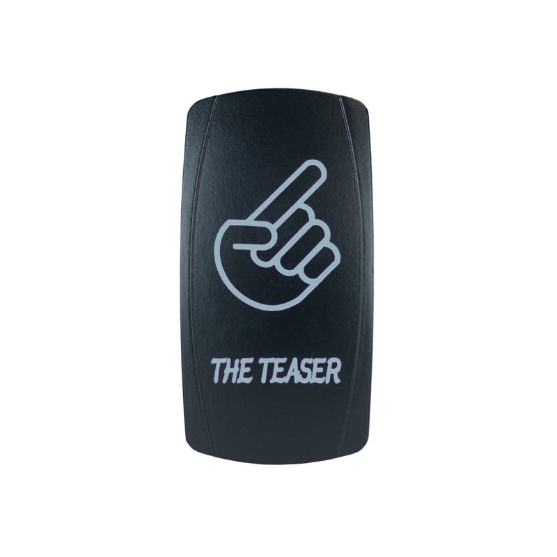 STVMotorsports Laser Backlit Orange Rocker Switch The Teaser 20A 12V