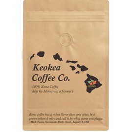 100% Kona Coffee - Ground - Medium Roast - 1 lb (16oz) - Farm Fresh - Grown and Packaged on the Big Island of Hawaii - Keokea Coffee Co.