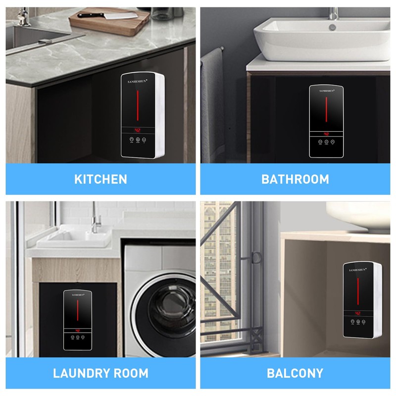 Tankless Water Heater Electric, 3000W 110V Instant Hot Water Heater,