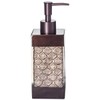 Creative Scents Dahlia Brown Bathroom Accessory Set Complete - Decorative