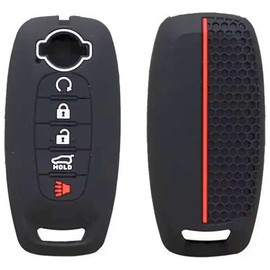 Genérico Funda de Silicona para Llave de Coche Nissan Versa Sentra March X Trail Pathfinder Rogue Protector de Silicon para Llaves de Auto. Funda Carc