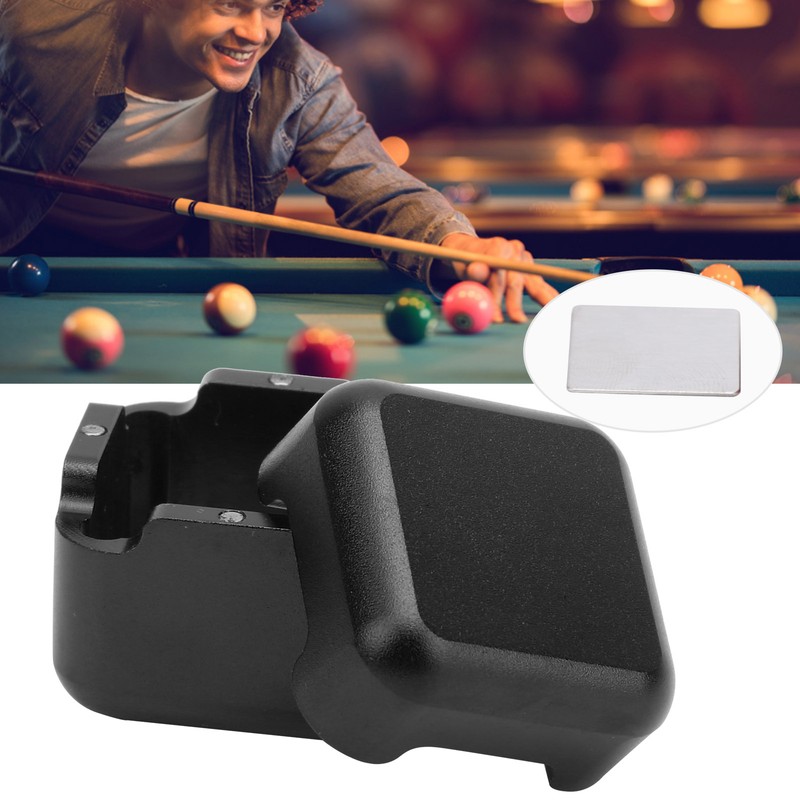 Aluminum Alloy Billiard Cue Tip Chalk Holder Pool Table Stick