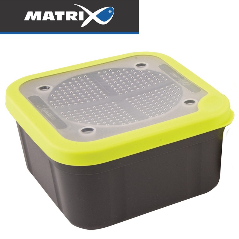 Matrix Bait Box Lime/Grey 1.1 Pint