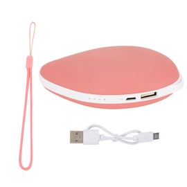High Capacity Fast Charge Winter Anti Explosion Innovative Mobile Power USB Charging Hand Warmer(Pink )