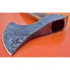 AX-7001 Custom Handmade Damascus Steel Axe with Rose Wood Handle