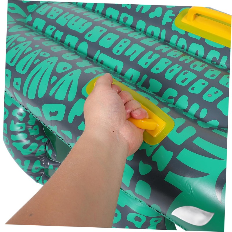 BESPORTBLE Inflatable Alligator Pool Float Versatile Surfboard Fun Quick Inflation