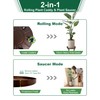 Plant Saucer 16" Rolling Plant Caddy Rolling Plant Stand with