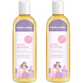 MOM to MOM Kit 2 Aceite de Ducha para limpiar e hidratar la Piel en todo el Embarazo