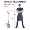 Dikuyeel Heavy Duty Garden Fork for Digging, 4 Tines Pitch