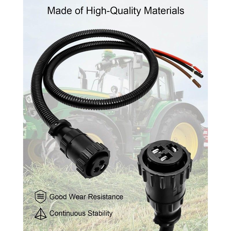 New Aux Power Connector Kit Fit for Case-IH Tractor 7210