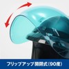 BOGO BG09-B3 Helmet Shield, Bubble Shield, Flip-Up, Closure, Base, Smoke,