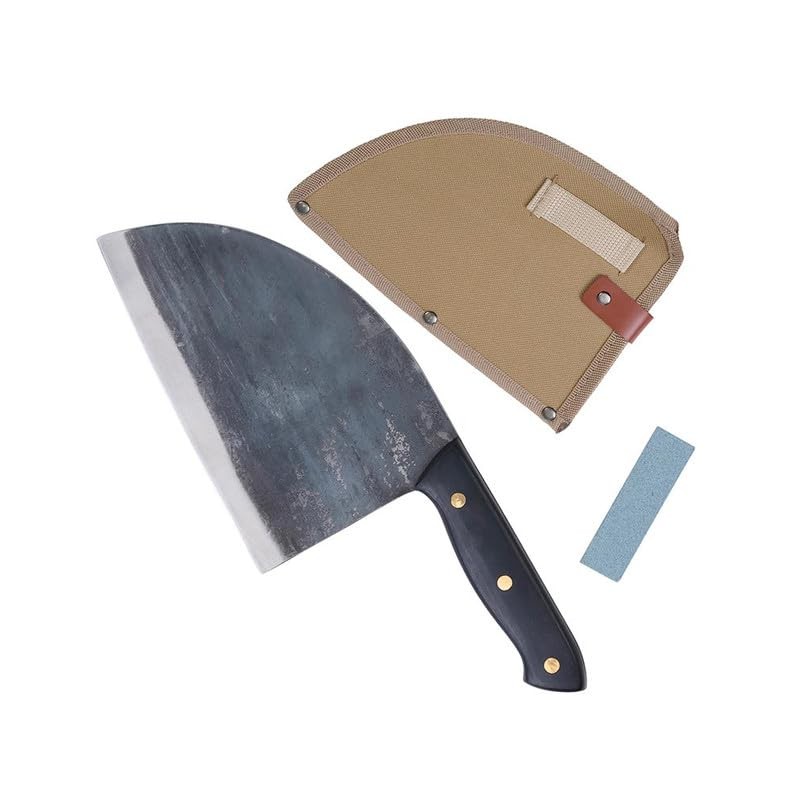 COLE WHEELER Forged Butcher Knife - Kitchen Knife, Meat Chopper,