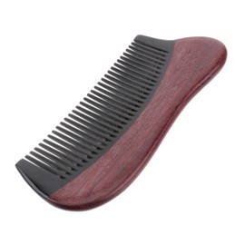 Minkissy Handmade Hair Comb Static Ox Horn Scalp Sweep Detoxing Fine Tooth Brush