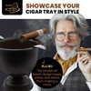 Stinky Cigar Tall Cigar Ashtray with 4 Stirrups for Indoor