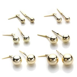9ct Yellow Gold Andralok 5mm Ball Stud Earrings/Studs