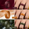 Egnaro Inner Arc Ergonomic Breathable Design, Silicone Rings Mens with