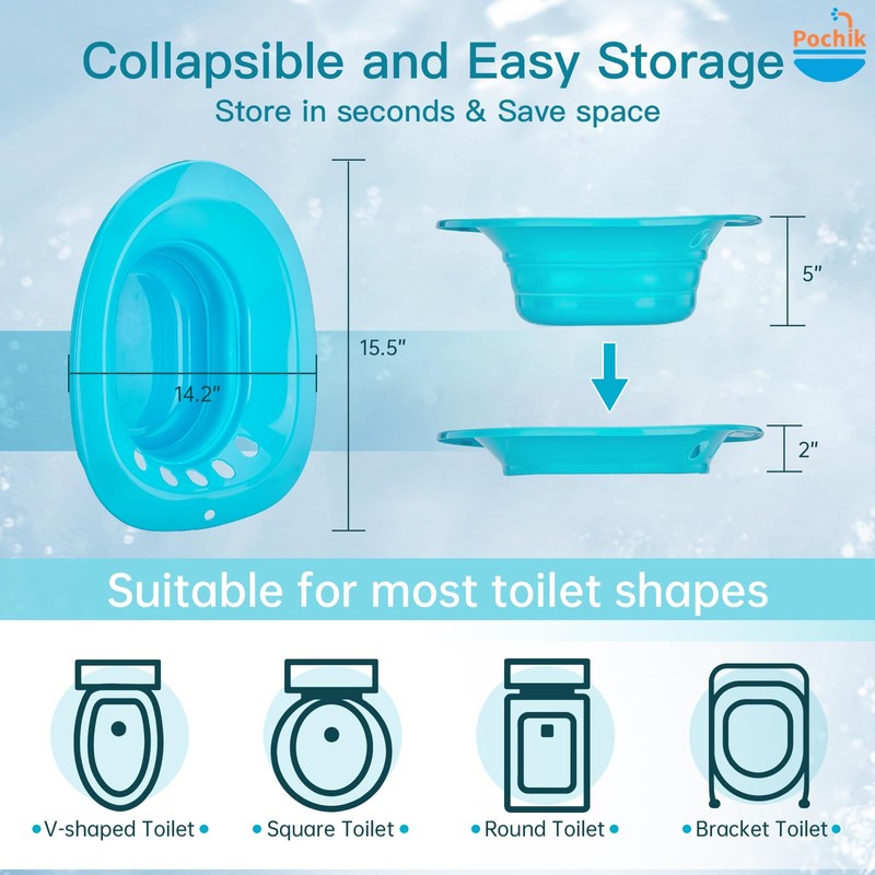 Pochik Sitz Bath, Electric Sitz Bath for Hemorrhoids, Sitz Bath