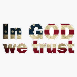 HOF Trading in God We Trust Vinyl Sticker Waterproof Decal Laptop Wall Window Bumper Sticker 5In, HOFVETERANSTICKERS177