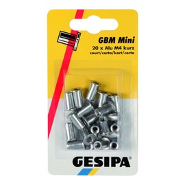 Gesipa Blind Rivet Nut M5 Medium Mini Pack 1433672 (Blind Rivet Tool Blind Rivet Nuts Aluminium Standard Aluminium Blind Rivet Nut Aluminium Standard Blind Rivet Nut Flat Head Blind Rivet Nut)
