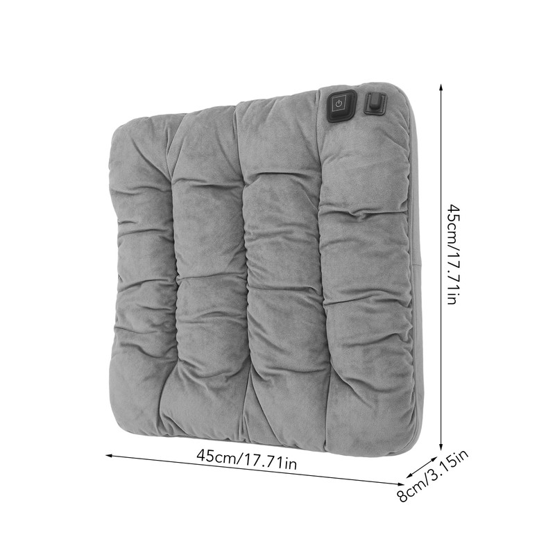 Heated Seat Cushion 3 Temp Modes Soft Washable Fast Heating