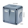 NineLeaf 1PK IP66 Waterproof Switch,2 Way Single Light Switch for