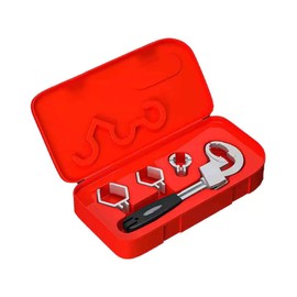Sink Wrench Set, Washbasin Tap Wrench, Alloy Bathroom Ratchet Wrench, Sanitary Tool with Box Head for Toilet, Sink, Bathroom, Kitchen